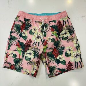 Goodfellow & Co Pink Tropical Swim Shorts